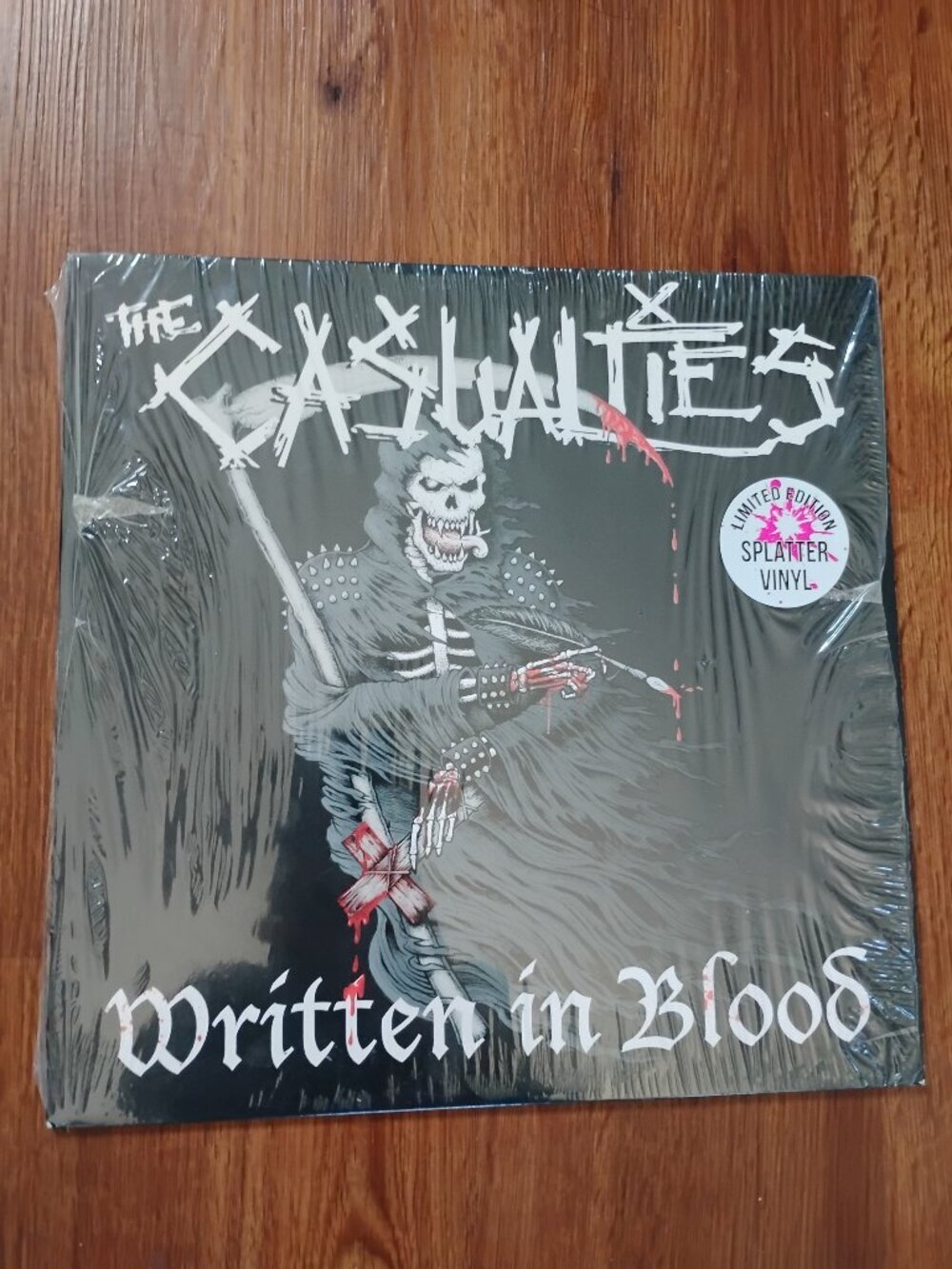 The Casualties Written In Blood LP Vinyl Record 2018